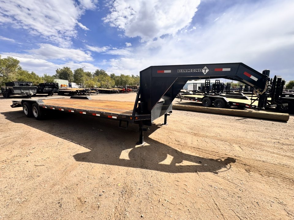 Used 2025 Diamond T 8.5-28 Gooseneck SKID-PRO Equipment/Buggy Hauler W/ MAXX Ramps 20K GVWR