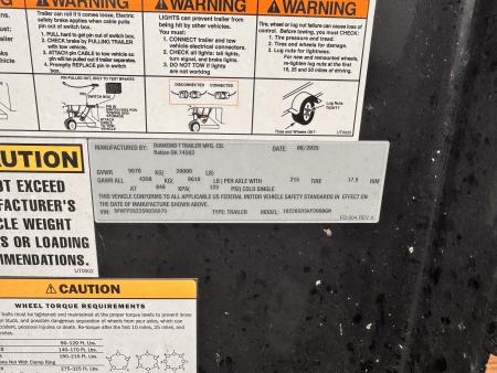 Used 2025 Diamond T 8.5-28 Gooseneck SKID-PRO Equipment/Buggy Hauler W/ MAXX Ramps 20K GVWR
