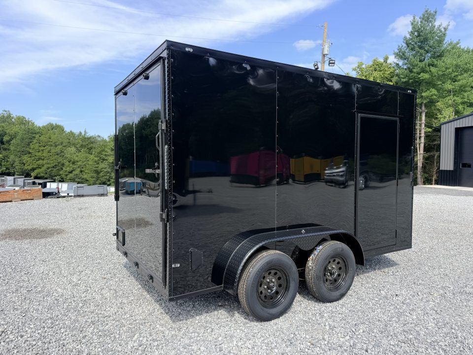 New 2027 Cargo United 7X12 TA (7FT) BLACKOUT Cargo / Enclosed Trailer