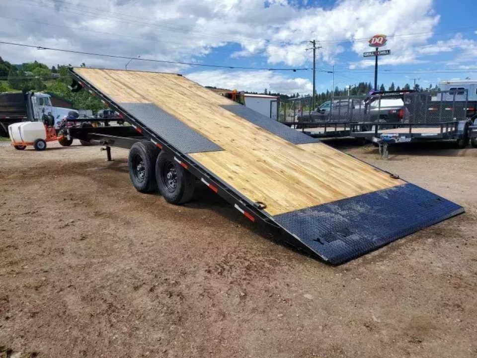 New 2027 Iron Bull 102"x22' Deckover Tilt Trailer