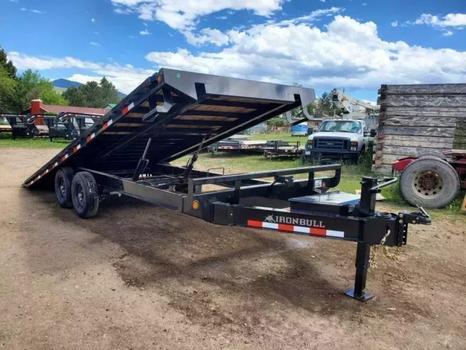 New 2027 Iron Bull 102"x22' Deckover Tilt Trailer