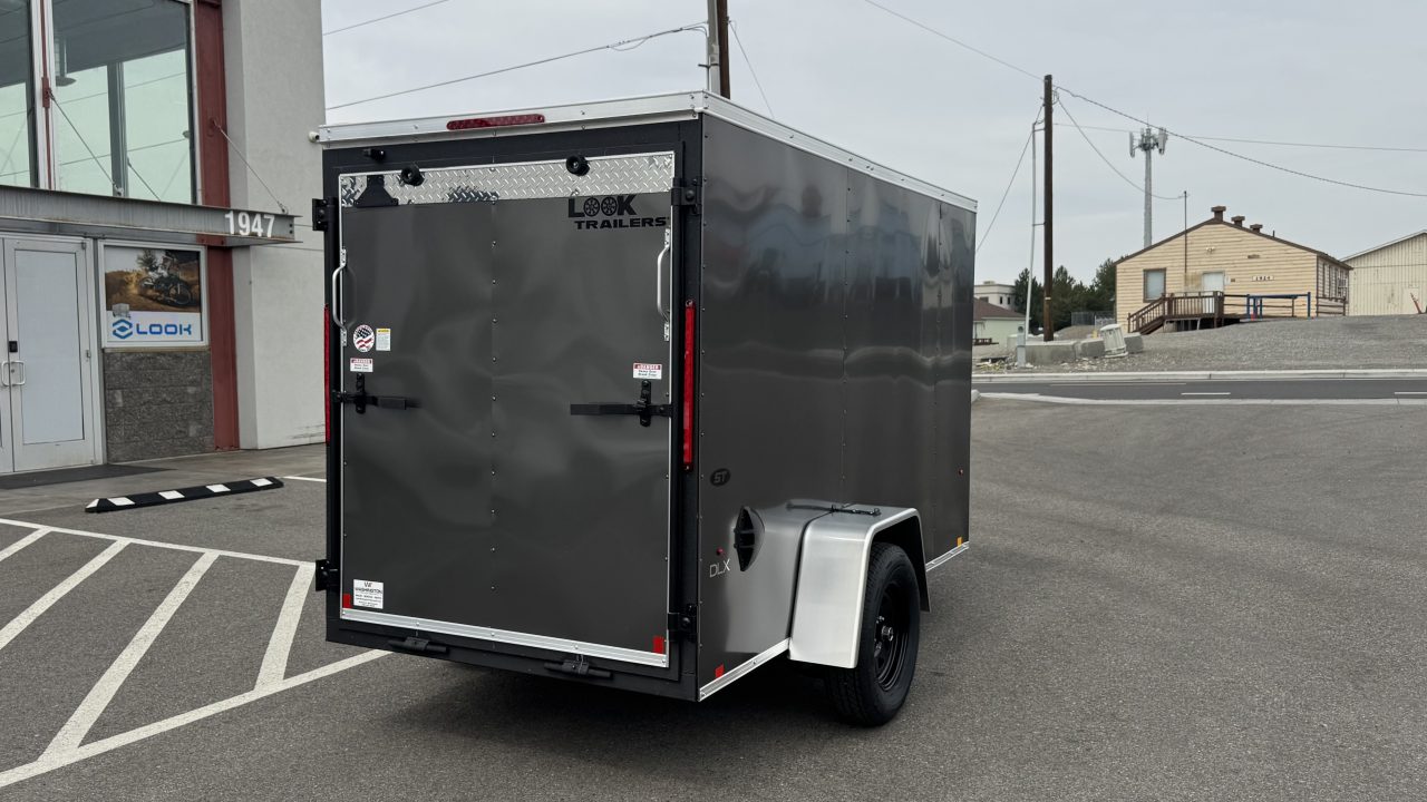 New 2026 Look Trailers 5 x 10 ST DLX Flat Top V-Nose 3K Cargo / Enclosed Trailer
