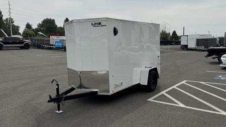 New 2026 Look Trailers 5 x 10 ST DLX Flat Top V-Nose 3K Cargo / Enclosed Trailer