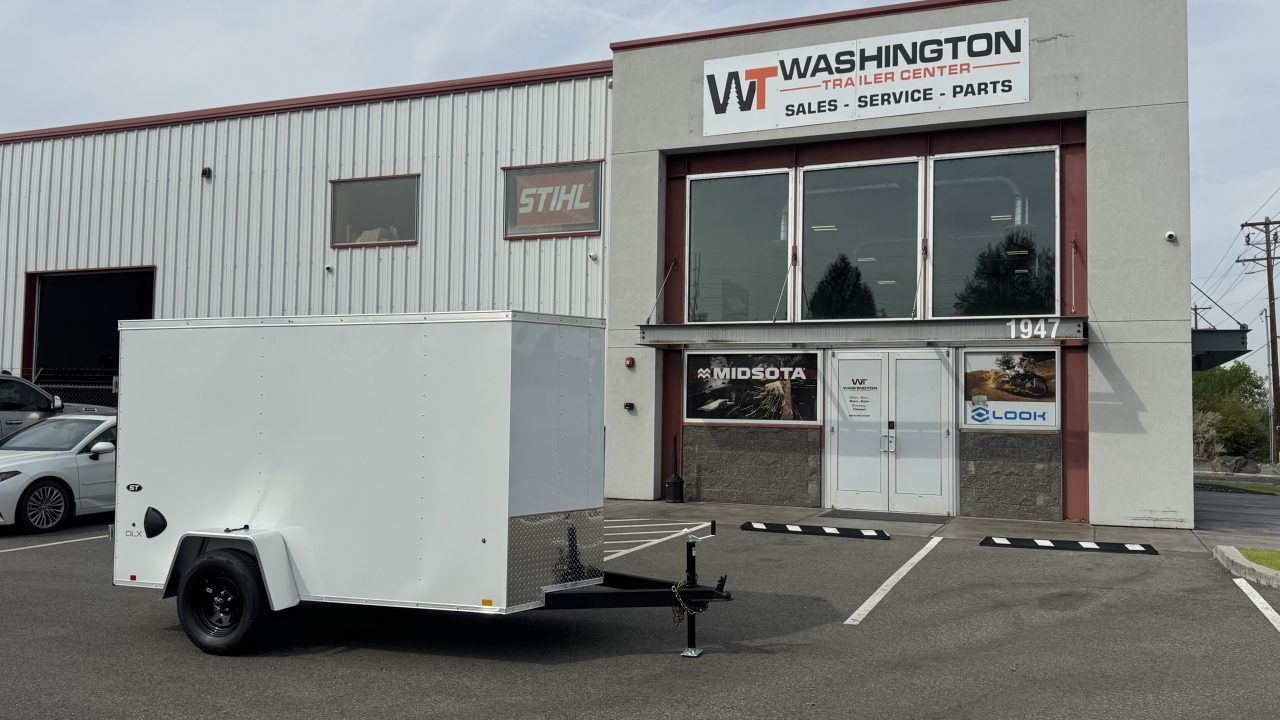 New 2026 Look Trailers 5 x 10 ST DLX Flat Top V-Nose 3K Cargo / Enclosed Trailer