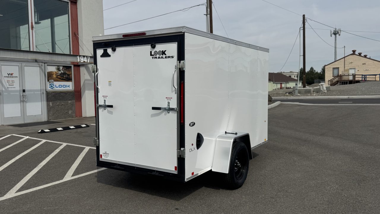 New 2026 Look Trailers 5 x 10 ST DLX Flat Top V-Nose 3K Cargo / Enclosed Trailer