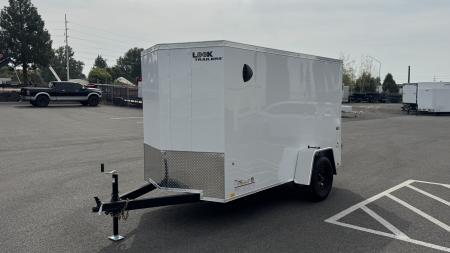 New 2026 Look Trailers 5 x 10 ST DLX Flat Top V-Nose 3K Cargo / Enclosed Trailer