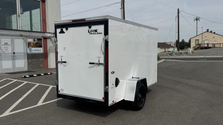 New 2026 Look Trailers 5 x 10 ST DLX Flat Top V-Nose 3K Cargo / Enclosed Trailer