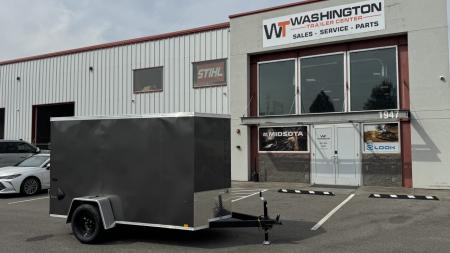New 2026 Look Trailers 5 x 10 ST DLX Flat Top V-Nose 3K Cargo / Enclosed Trailer