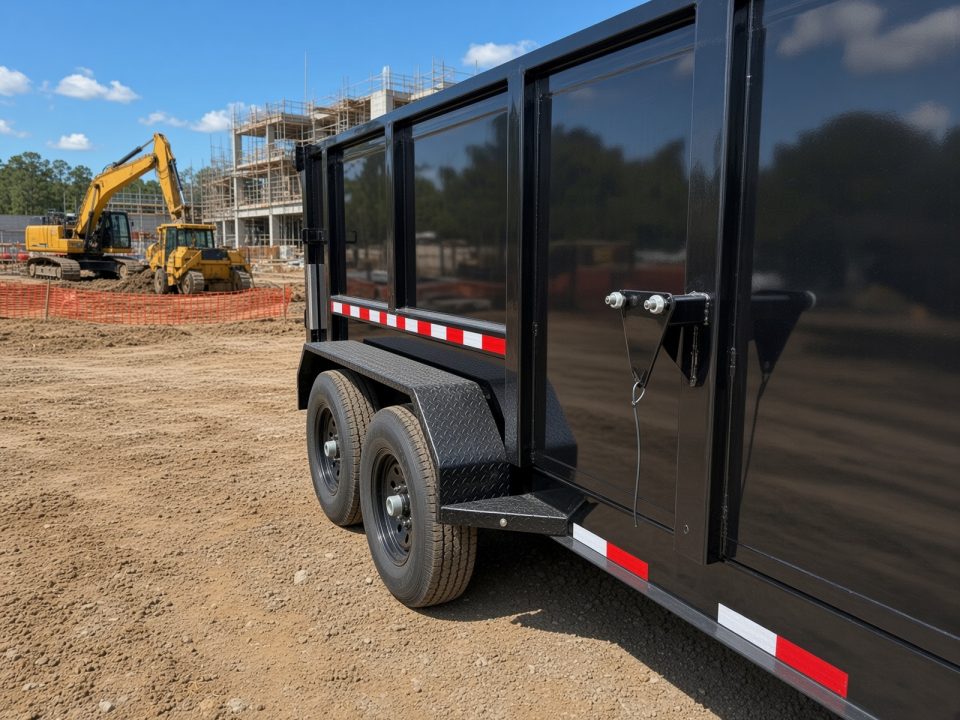 New 2026 Panther Cargo 7x16 Tandem Axle Dump Trailer – 16K GVWR | 4' High Sides | Heavy-Duty Dump Trailer