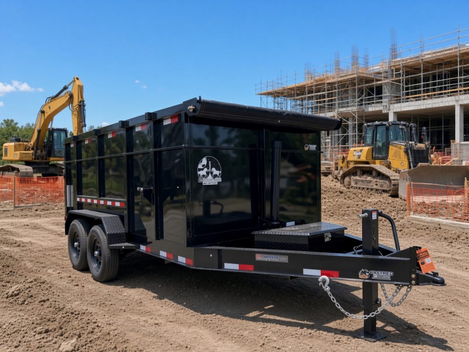 New 2026 Panther Cargo 7x16 Tandem Axle Dump Trailer – 16K GVWR | 4' High Sides | Heavy-Duty Dump Trailer