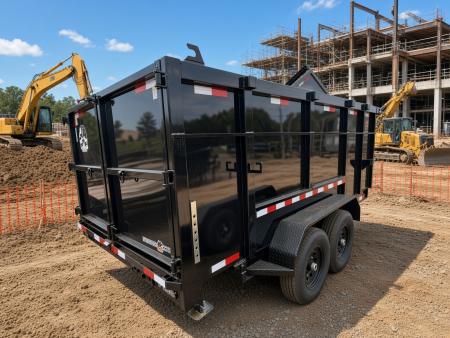 New 2026 Panther Cargo 7x16 Tandem Axle Dump Trailer – 16K GVWR | 4' High Sides | Heavy-Duty Dump Trailer