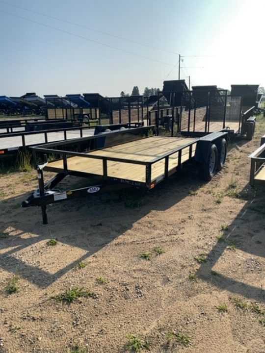 New 2027 AMO 6.4X14 1 brk Landscape Trailer