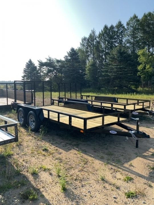 New 2027 AMO 6.4X14 1 brk Landscape Trailer