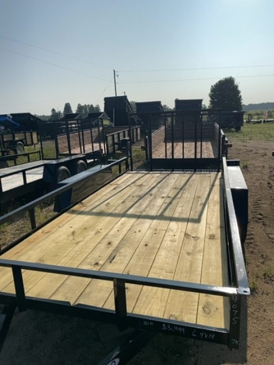 New 2027 AMO 6.4X14 1 brk Landscape Trailer