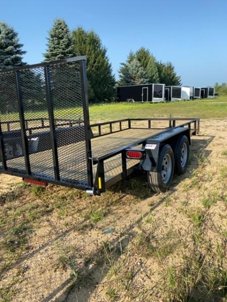 New 2027 AMO 6.4X14 1 brk Landscape Trailer