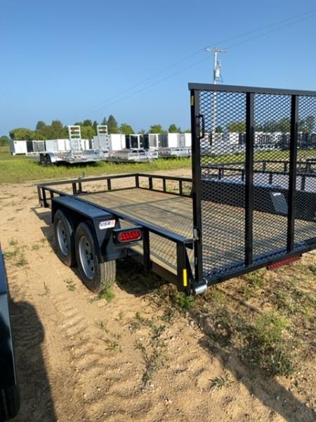 New 2027 AMO 6.4X14 1 brk Landscape Trailer