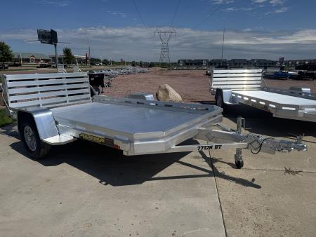 New 2027 Aluma 7712HBT Utility Trailer