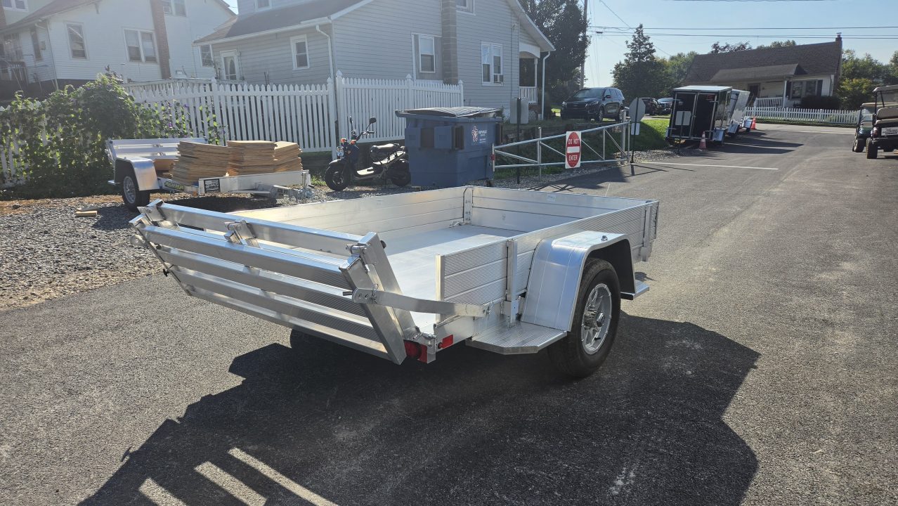 New 2027 Aluma 63X8S-BT 12" SIDES Utility Trailer