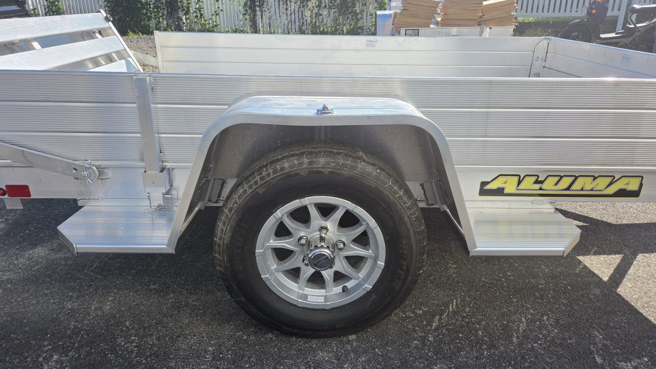 New 2027 Aluma 63X8S-BT 12" SIDES Utility Trailer