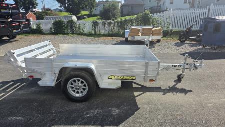 New 2027 Aluma 63X8S-BT 12" SIDES Utility Trailer