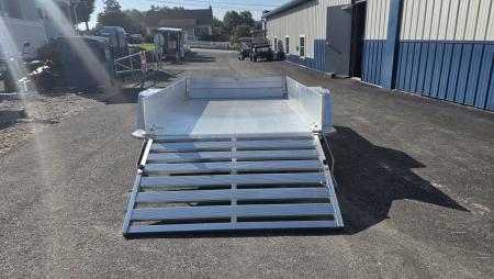 New 2027 Aluma 63X8S-BT 12" SIDES Utility Trailer
