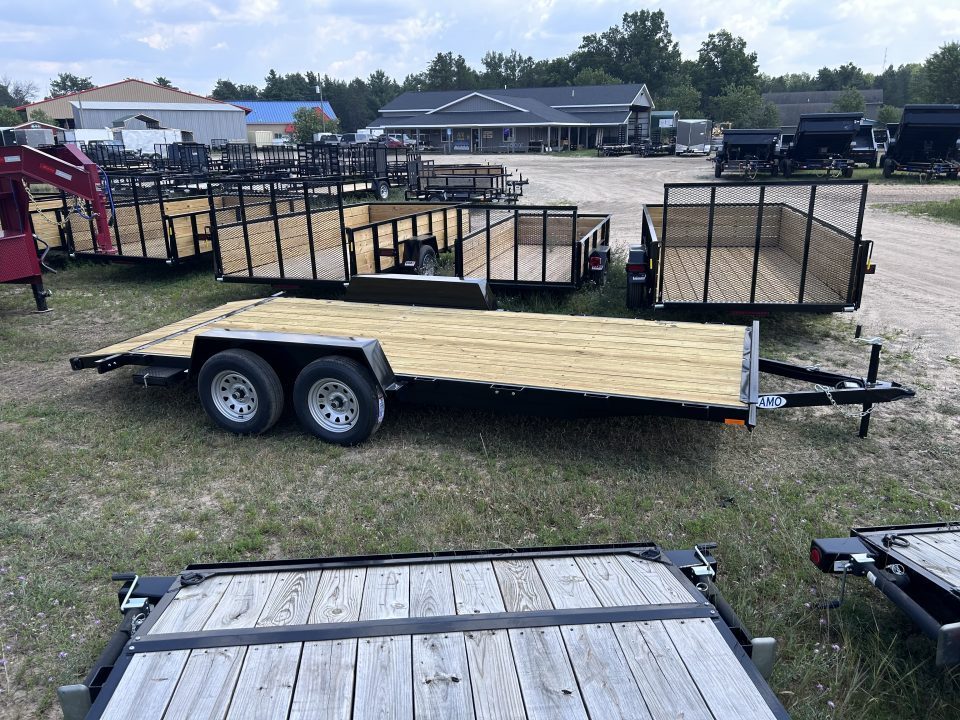 New 2027 AMO 82x18’ 2BRK 7K Car Hauler
