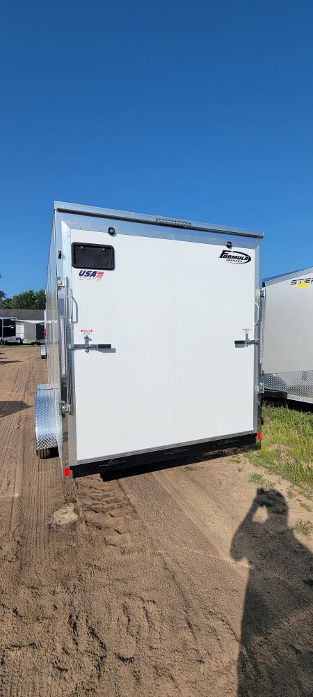 New 2027 Formula Trailers 7X16 WHITE 7K RAMP Cargo / Enclosed Trailer