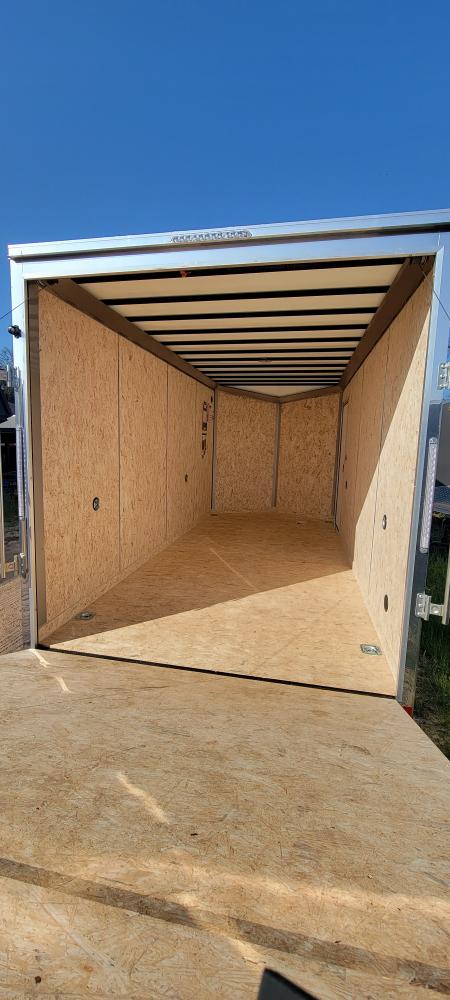 New 2027 Formula Trailers 7X16 WHITE 7K RAMP Cargo / Enclosed Trailer