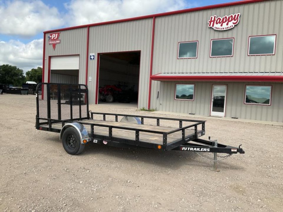 New 2027 PJ 83"x14' Single Axle Utility Trailer - U8