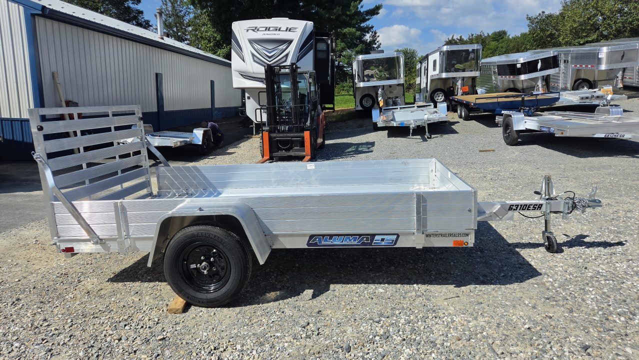 New 2027 Aluma 63X10ESA-S-TG Utility Trailer
