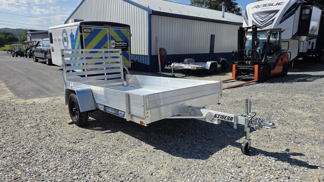 New 2027 Aluma 63X10ESA-S-TG Utility Trailer