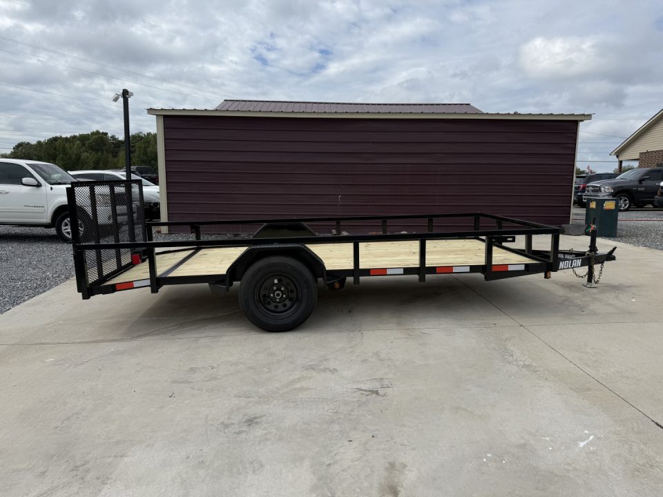 New 2026 Nolan 6X14 Landscape Utility Trailer 3K w/2 ft Mesh