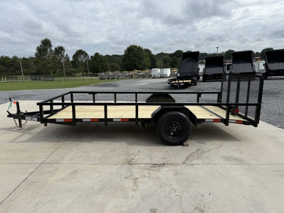 New 2026 Nolan 6X14 Landscape Utility Trailer 3K w/2 ft Mesh