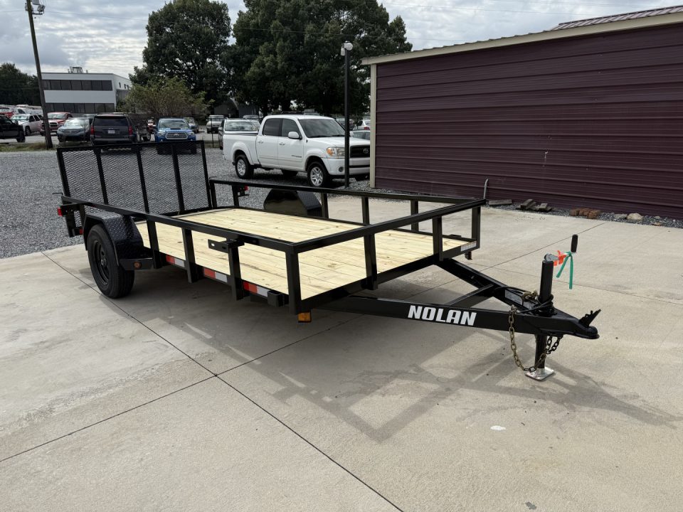 New 2026 Nolan 6X14 Landscape Utility Trailer 3K w/2 ft Mesh