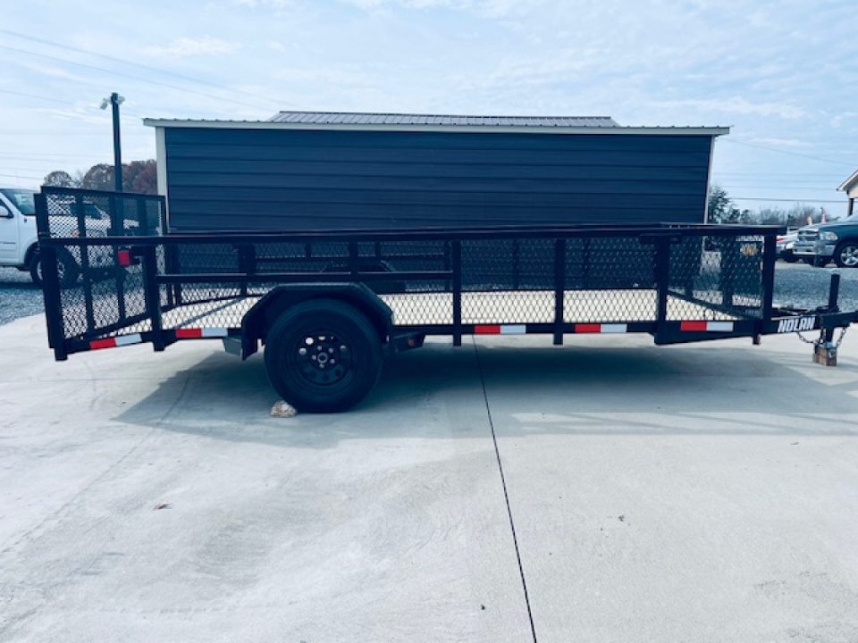 New 2026 Nolan 6X14 3K Landscape Utility Trailer w/2ft Mesh