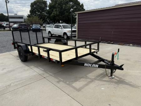 New 2026 Nolan 6X14 Landscape Utility Trailer 3K w/2 ft Mesh