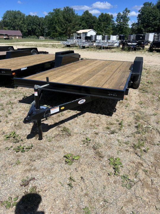 New 2027 AMO 2025 AMO 18' 1- BRAKE CAR HAULER TRAILER Car Hauler