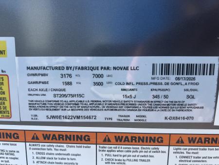 New 2027 Look Trailers 7x16 7K ST DLX RAMP DOOR Cargo / Enclosed Trailer