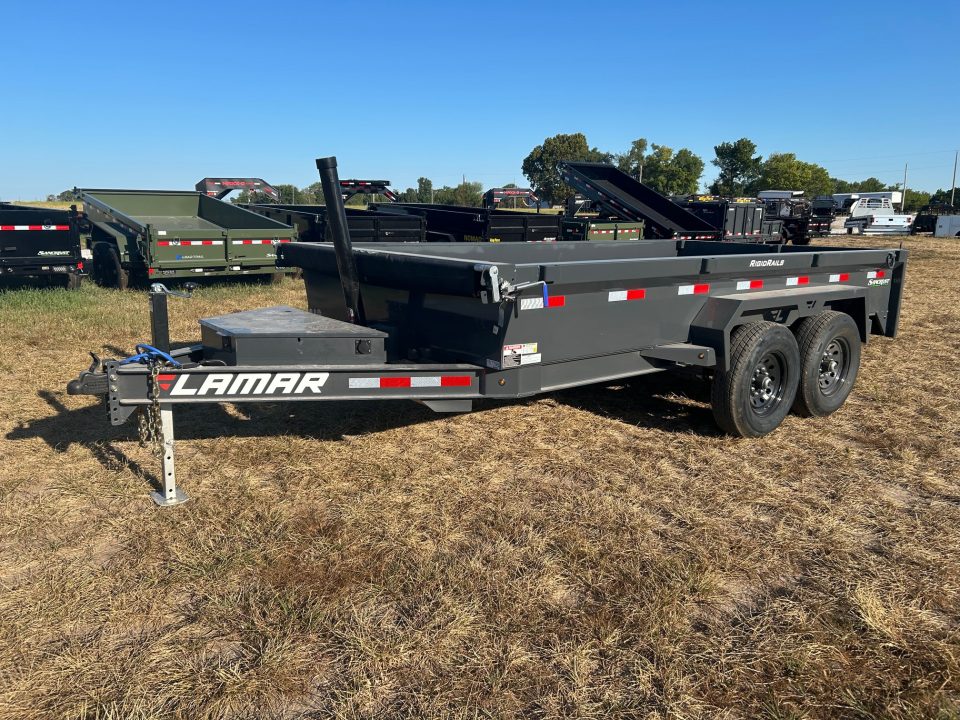 New 2027 Lamar 83x14 Tandem 14K Telescopic Dump w/ 20" Sides