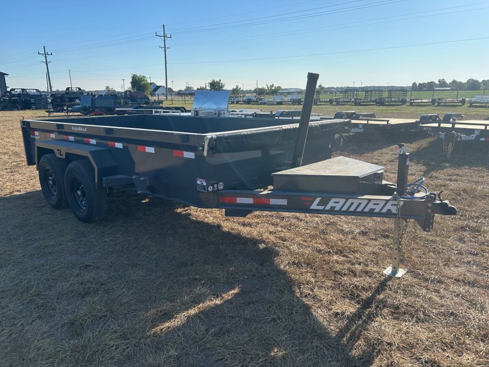 New 2027 Lamar 83x14 Tandem 14K Telescopic Dump w/ 20" Sides