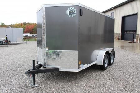 New 2027 Darkhorse Cargo DHW 6' x 12' Enclosed Trailer - REAR RAMP DOOR- 6' Interior Height - 7000# GVW