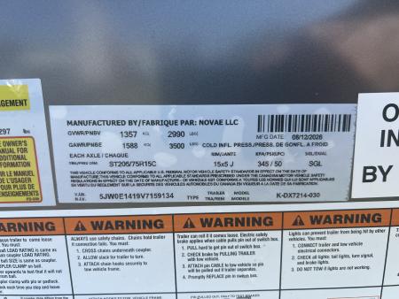 New 2027 Look Trailers 6X14 3K ST-DLX RAMP DOOR Cargo / Enclosed Trailer