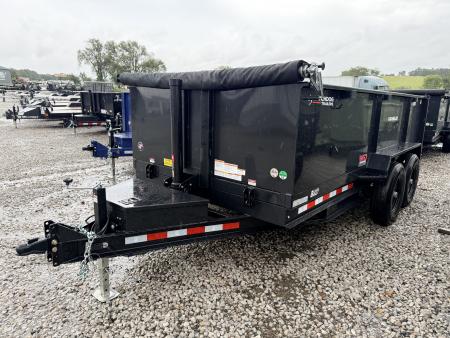 New 2027 Watchdog Black 7'x14' 14k Wrangler 36  High Side Dump Trailer
