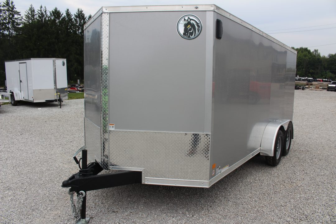 New 2027 Darkhorse Cargo DHW 7' x 16' Enclosed Trailer - Rear Ramp Door - 6' Interior Height - 7000# GVW