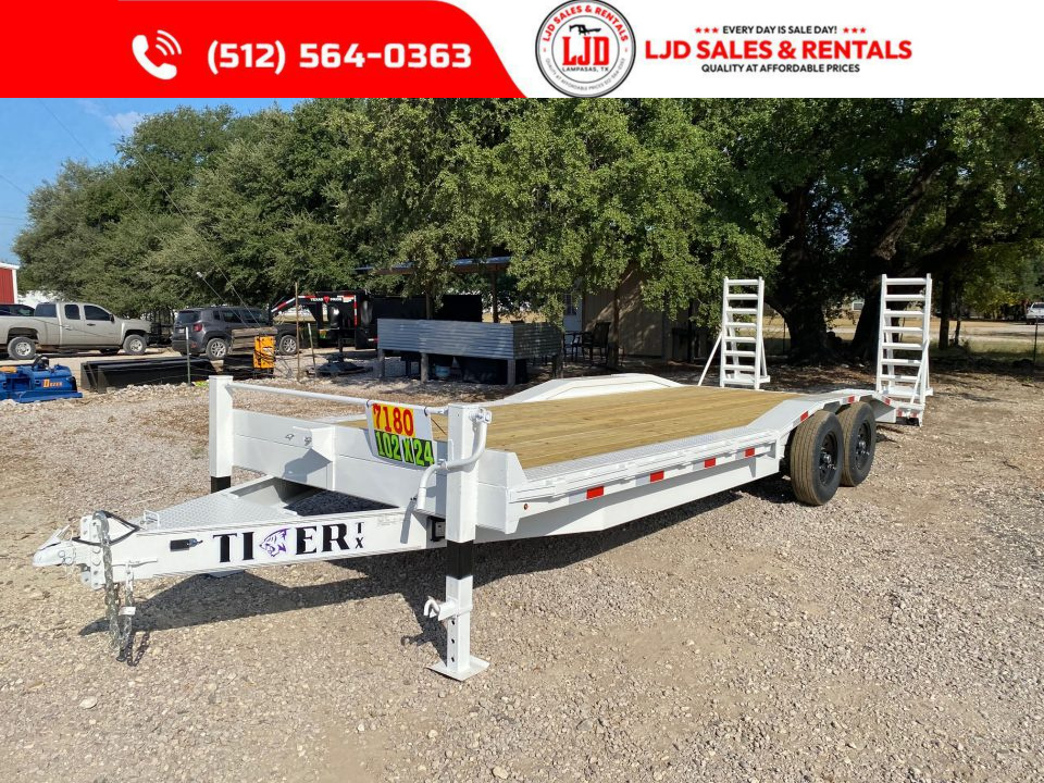 New 2026 Tiger - 102" X 24' Drive Over Fender - Equipment Trailer