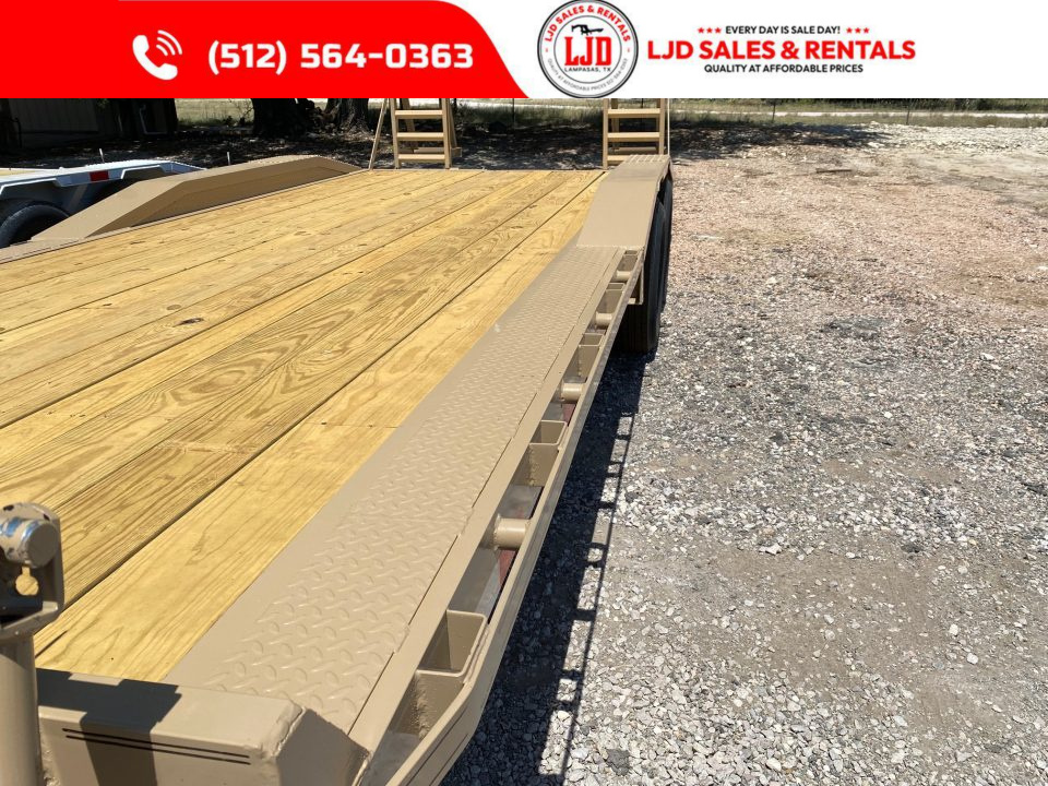 New 2026 Tiger - 102" X 22' - Equipment Trailer - Drive Over - Stand Up Ramps