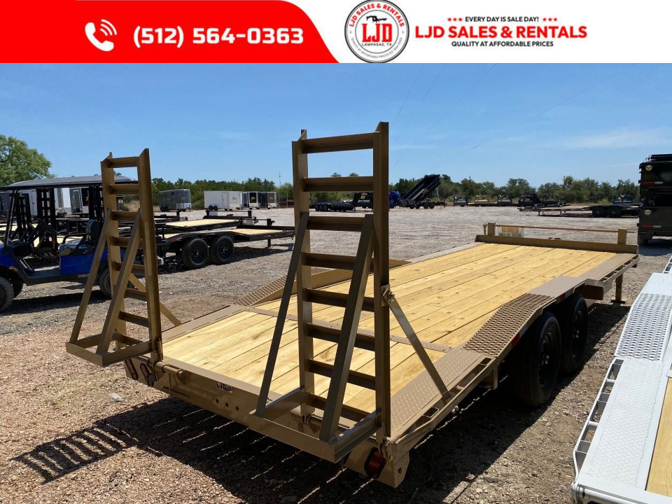 New 2026 Tiger - 102" X 22' - Equipment Trailer - Drive Over - Stand Up Ramps