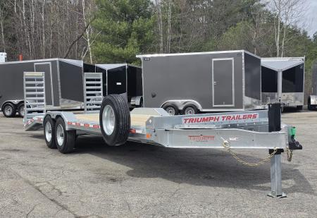 New 102X20+4 GALVANIZED DRIVE OVER EQUIPMENT TRAILER HYDRAULIC JACK 8 K AXLES 2026 TRIUMPH