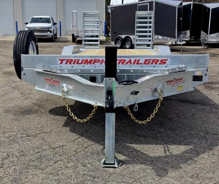 New 102X20+4 GALVANIZED DRIVE OVER EQUIPMENT TRAILER HYDRAULIC JACK 8 K AXLES 2026 TRIUMPH