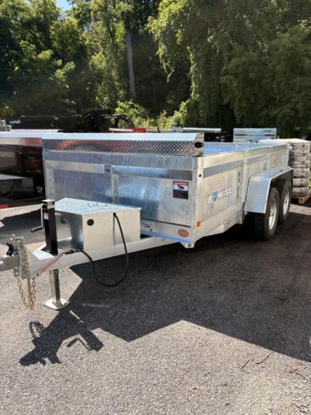 New 2027 BWISE DT12 72  x 12' Galvanized 10K GVW Tandem Axle Dump Trailer
